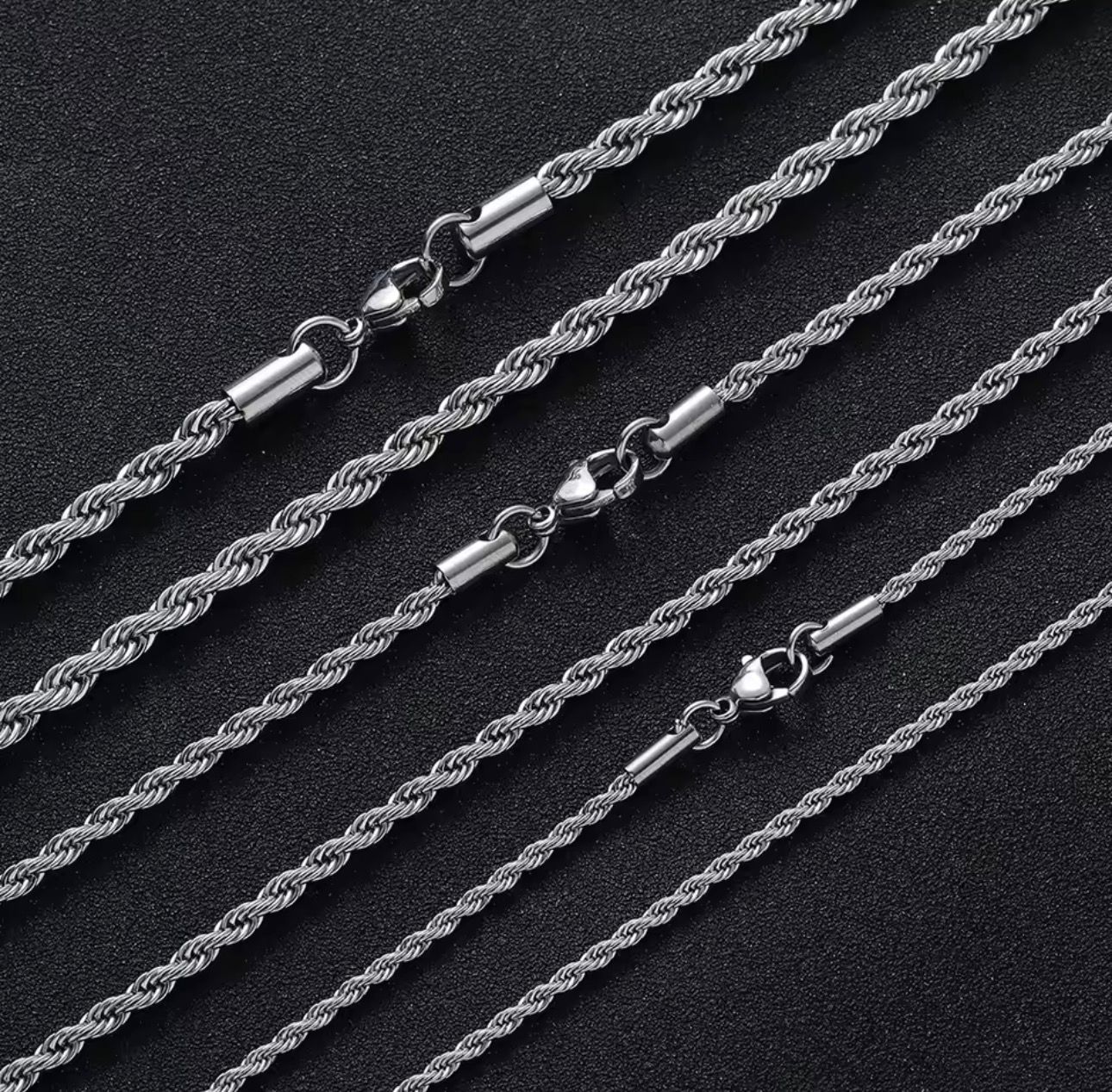 Cadena 'Helix' Silver