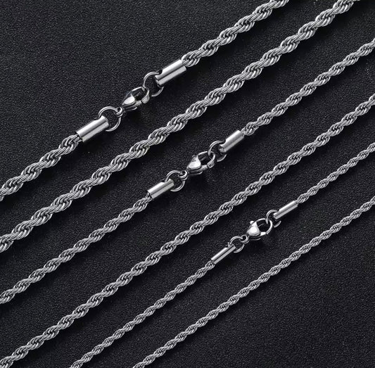 Cadena 'Helix' Silver